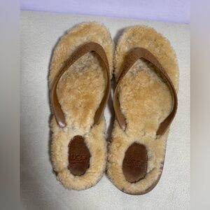 UGG Tan Sheepskin Sandals